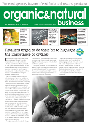 Organic & Natural Business magazine autumn 2014 issue