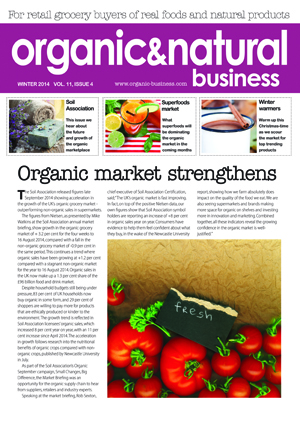 Organic & Natural Business magazine winter 2014 issue